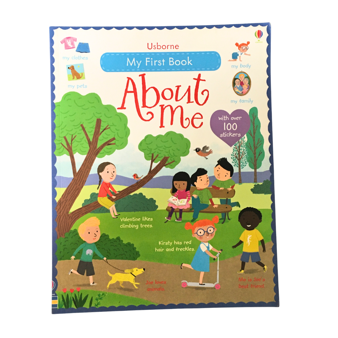 Usborne My First Book - About me with over 100 Stickers